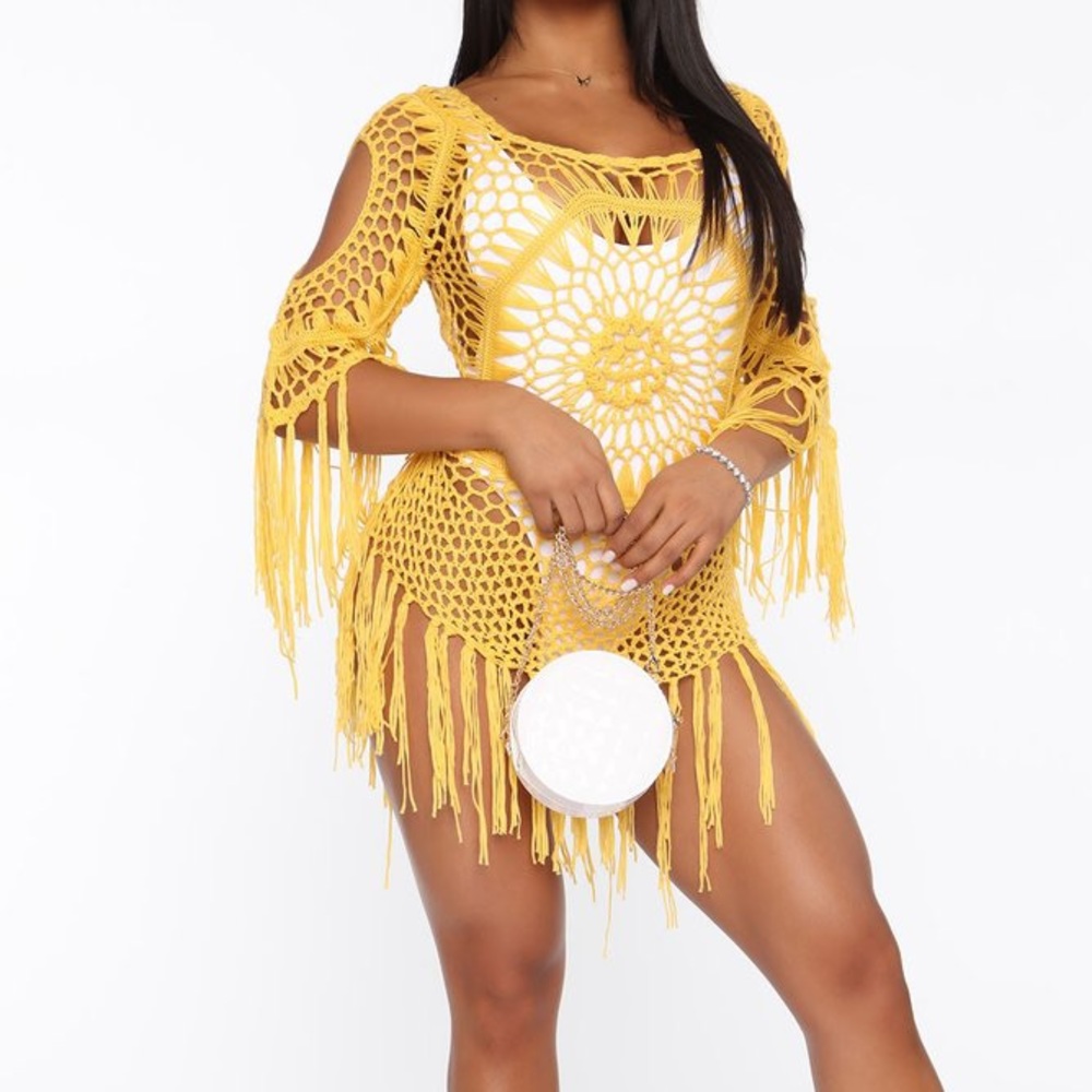 Beach fringe dress